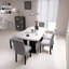Ensemble de table de salle à manger moderne 6 pièces, table de salle à manger en faux marbre blanc de 63 po avec pieds en bois d'hévéa et 4 chaises rembourrées grises et 1 banc, convient pour la salle à manger, la cuisine, facile à assembler-711896418-711896419