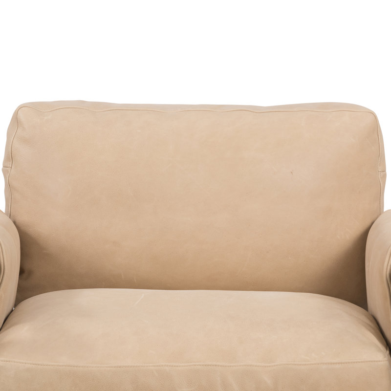 Harrison Armchair, Palermo Nude Genuine Leather