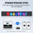 Programmable LED Sign, P10 Full Colour LED Scrolling Panel, DIY Custom Text Animation Pattern Display Board, WIFI USB Control Message Shop Sign for Store Business Party Bar Advertising 52"x8"