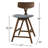 Catalina Upholstered Counter Stool with Solid Wood Frame