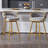 Swivel Upholstered Counter Stool-1728310373