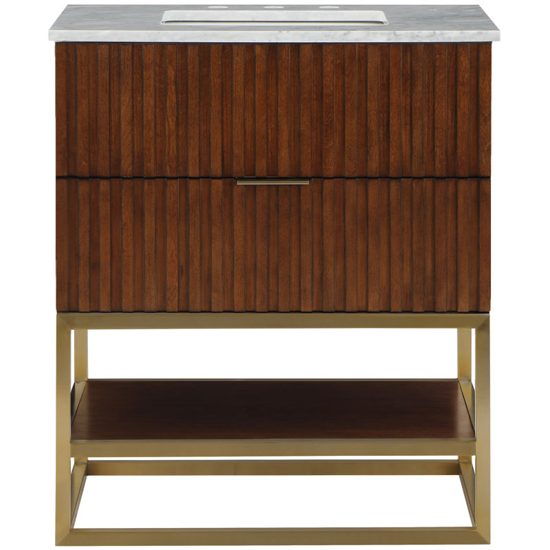 Meuble-lavabo Kleier, Noyer