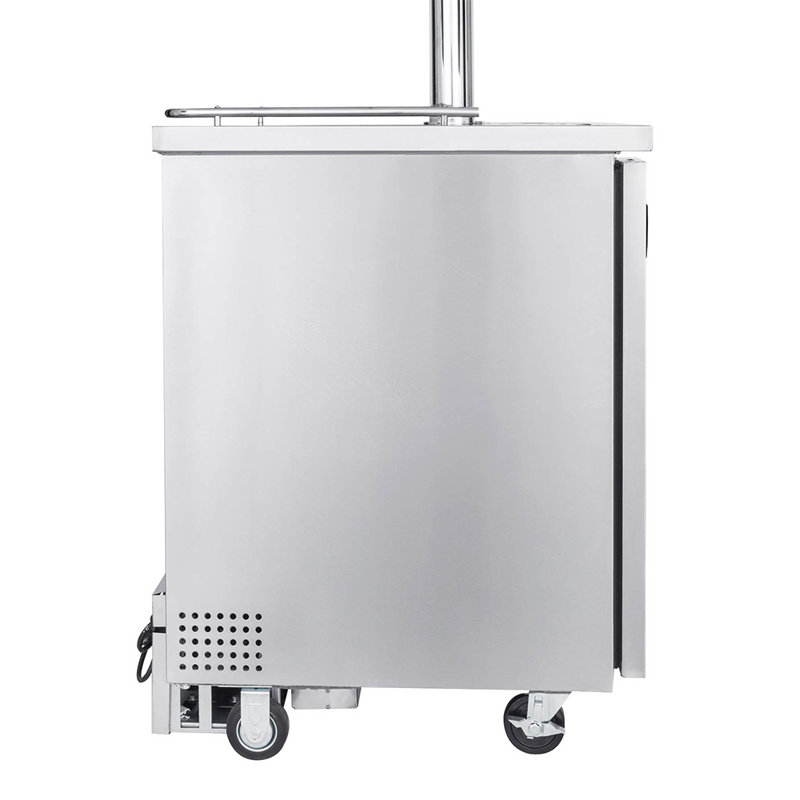 8.2 cu. ft. Dual Tap Full Size Kegerator, Stainless Steel