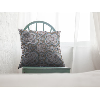 Abstract Faux Suede Reversible Throw Pillow