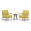 Mera 3-Piece Club Chairs and Eiland Table Chat Set-2038659908