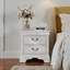 Table de chevet classique en bois 22 po x 16 po x 22,7 po - blanc-845317182