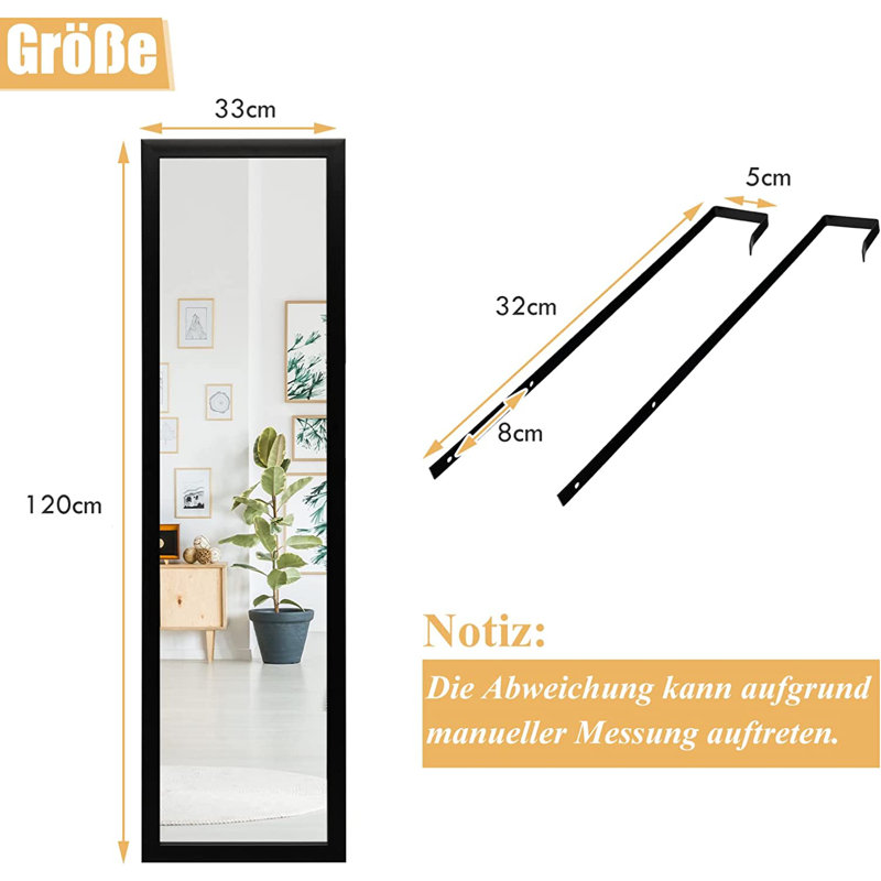 Flat Mirror, Black