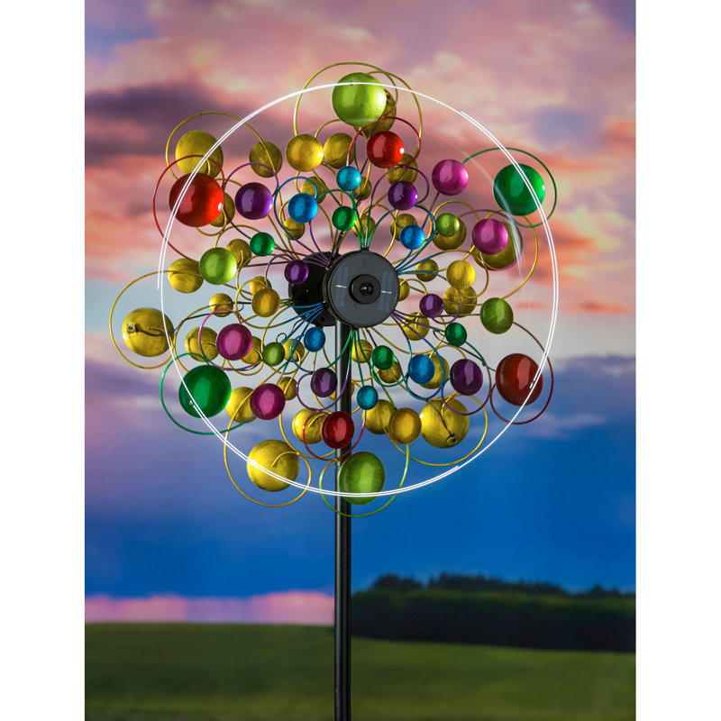 Prickett Weather Resistant Metal Abstract Rotator