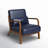 Bradley Faux Leather Armchair-2038384852