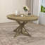 Table de salle à manger extensible rétro avec rallonge de 12 po pour salle à manger et salon (bois naturel délavé)-133525962
