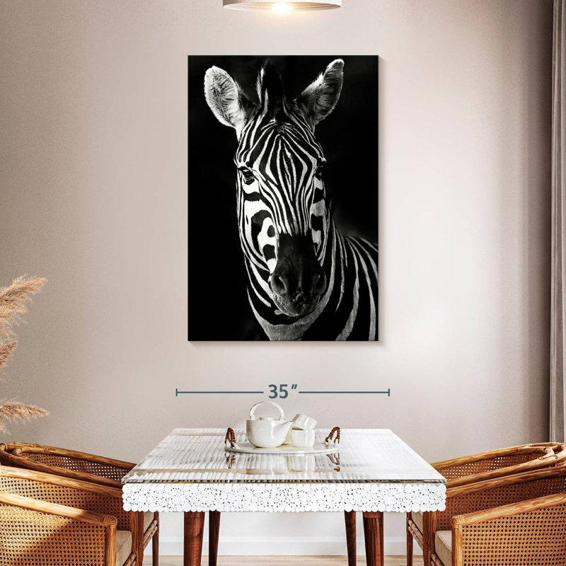 Brampt Serious Zebra, 48" H x 32" W
