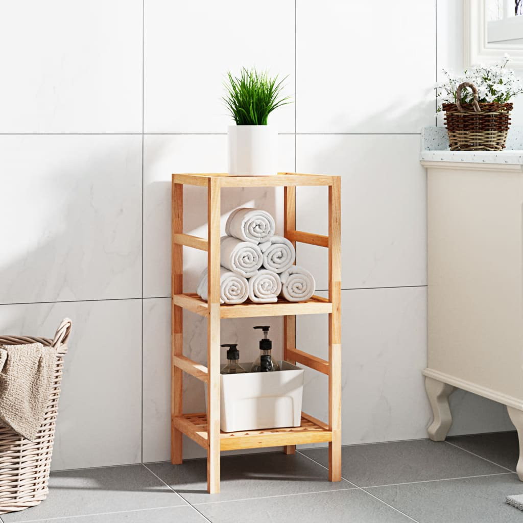 Ebern Designs Caitlan Solid Wood Freestanding Bathroom Shelves & Reviews