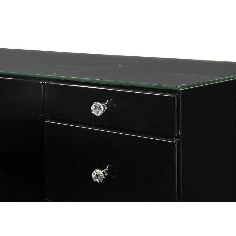 Ensemble de meuble-lavabo 3 pièces 3 pièces, Noir