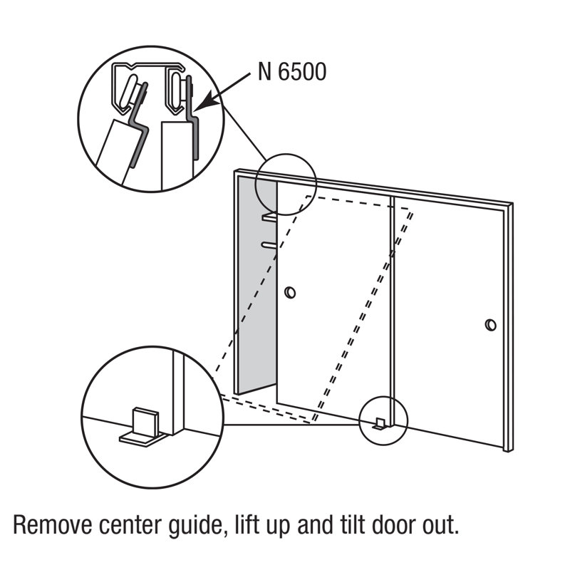 Prime-Line Wardrobe Door Front Roller