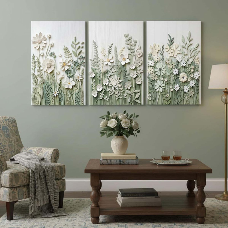 3 Piece Wrapped Canvas Print, 40 cm H x 30 cm W