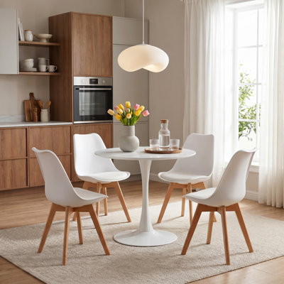 Kingsley Round Metal Base Dining Table