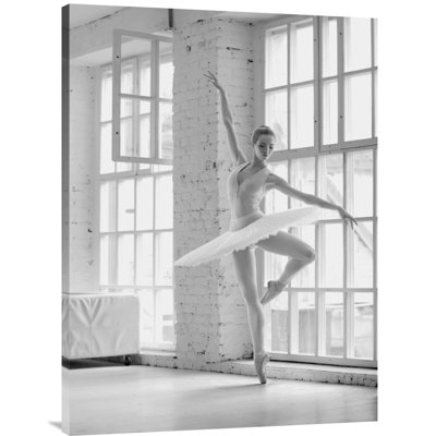 " Ballerina Rehearsing " Oil Print