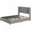 Structure de lit plateforme tapissier avec tiroirs de rangement-1549186508