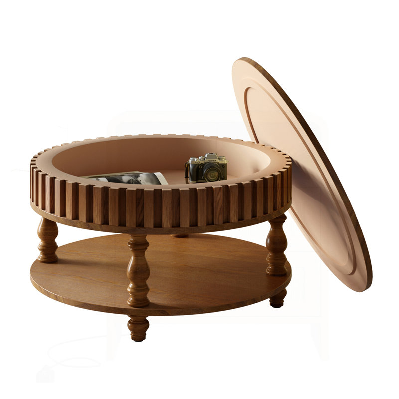 Table basse Farmhouse, Walnut Brown