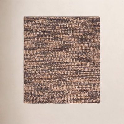 Hand-Woven Abstract Jute Rug