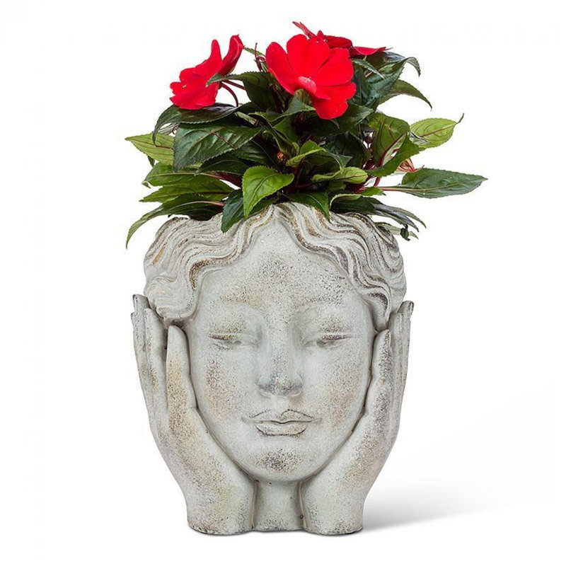 Jardinière Head In Hands