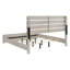 Ensemble de chambre à coucher 3 pièces Kingsley Coastal White Eastern King avec lit plateforme et deux tables de chevet