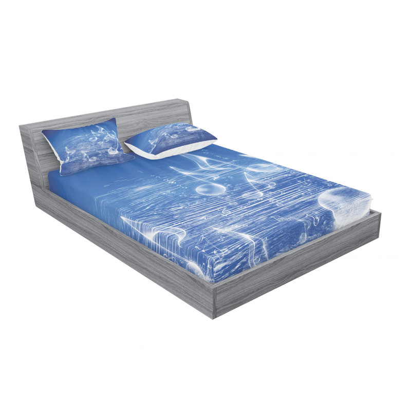 Microfiber Sheet Set, Queen Sheet Set with Fitted Sheet