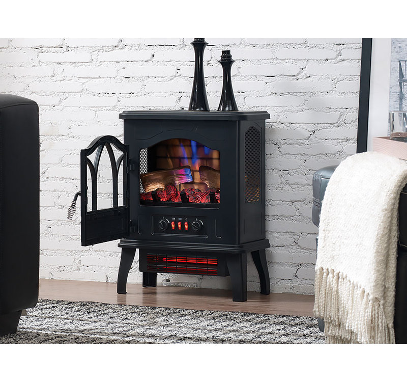 Foyer électrique à infrarouge noir Duraflame 3D