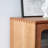 Cherry Storage Cabinet Glass Door Bookcase