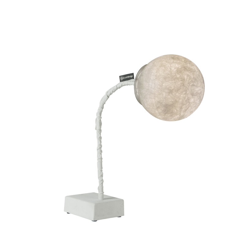 Luna Adjustable Metal Desk Lamp, White