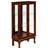 3 Shelf Curio Cabinet In Cherry With Mirrored Back And Resistance Lighted Space Saving-1187251955