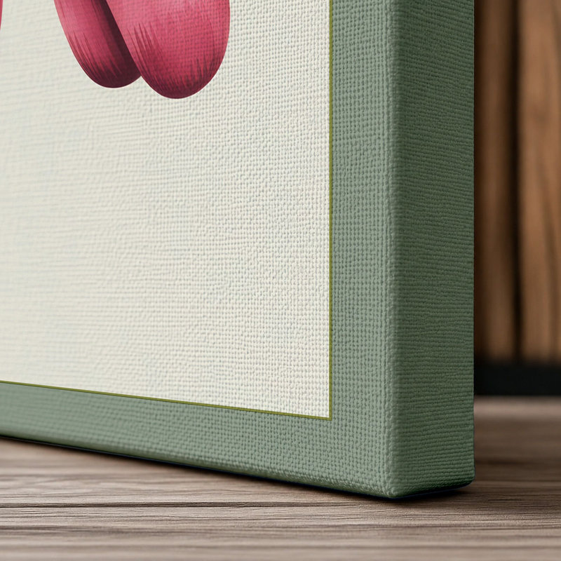 Balloon Poodle Novelty - Wrapped Canvas, 18x12 - 45.7 x 30.5 cm, Sage Border