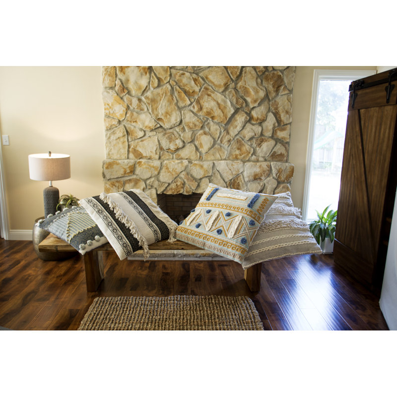 Coussin en coton Caselli, 28 po x 28 po