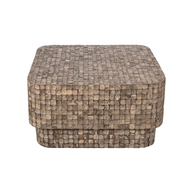 Klenk Square Coconut Shell Coffee Table
