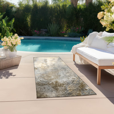 Tapis intérieur / extérieur Fairhills avec envers antidérapant
