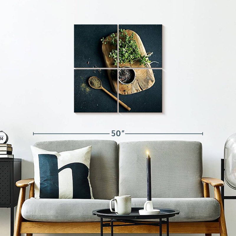 Yarlin Kitchen Herbs, 26" H x 26" W