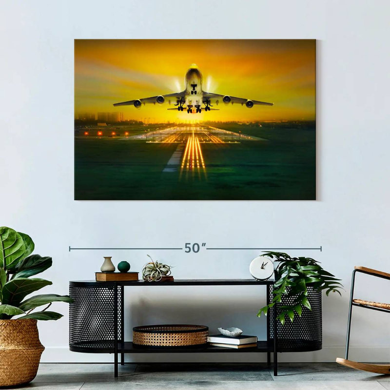 Impression sur toile, Commercial Airplanes, H 32 po x l 48 po x P 1,25 po
