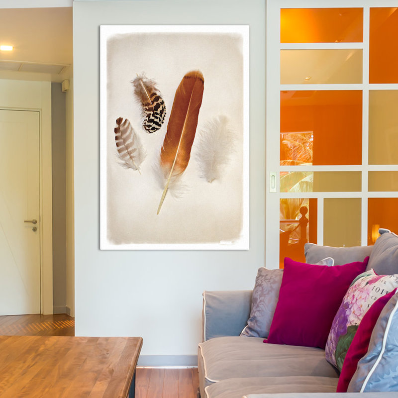 Plumes group i, reproduction de photo sur toile tendue, H 12 po x l 18 po x P 1,5 po