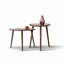 Table basse centrale Table basse 100% bois de chêne massif Plateau en bois naturel en forme de galets Largeur de table 58 po x profondeur 40 po x hauteur 85 cm