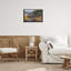 "Bison Trailer Serene Stream", art mural encadré par Floater-54190020-54190021