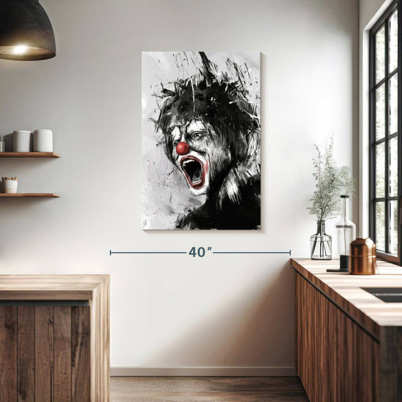Kelan le clown, H 39 po x l 26 po