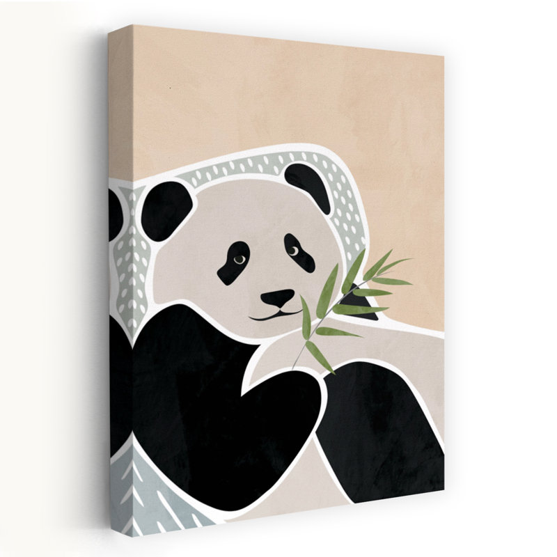 Art contemporain, art panda contemporain, H 60 po x l 40 po