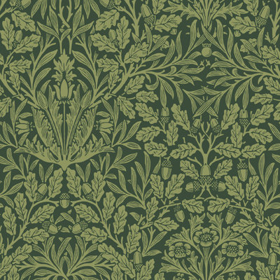 SAMPLE-William Morris Acorn Sage Wallpaper