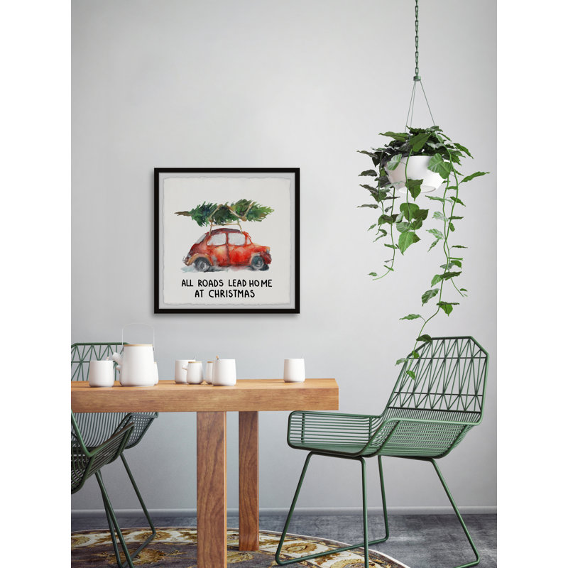 Home At Christmas - Single Picture Frame Print, 61cm H x 61cm W x 3.81cm D