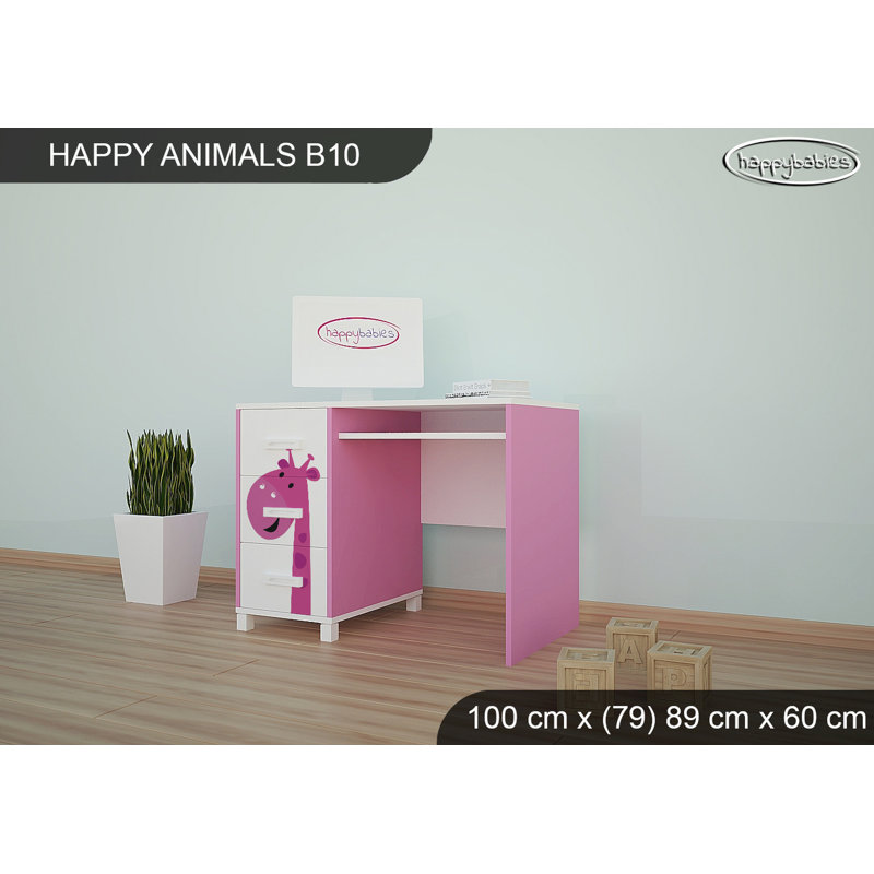 100cm Writing Desk, Pink
