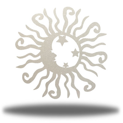 Wacky Solar Moon Steel Astrology & Stars Wall Decor