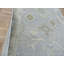 Tapis de couloir bleu ciel en laine noué à la main de conception unique 3 pi 1 po x 27 pi 8 po Hurst