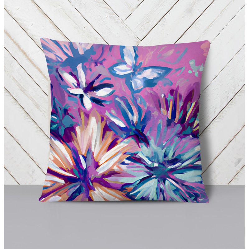 Throw Pillow, 16"H x 16"W, Pillow Cover Only - No Insert