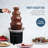 Nostalgia 4-Tier 2-lb. Black Fondue Fountain