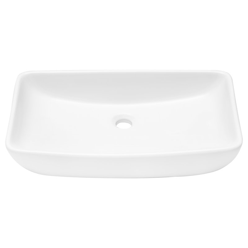 Lavabo de salle de bain vasque en céramique 24 po x 15 po Modern